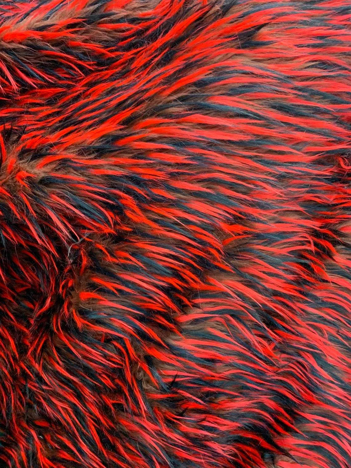 3 Tone Long Pile Design 60 Inches Wide Faux Fur Fake Fabric