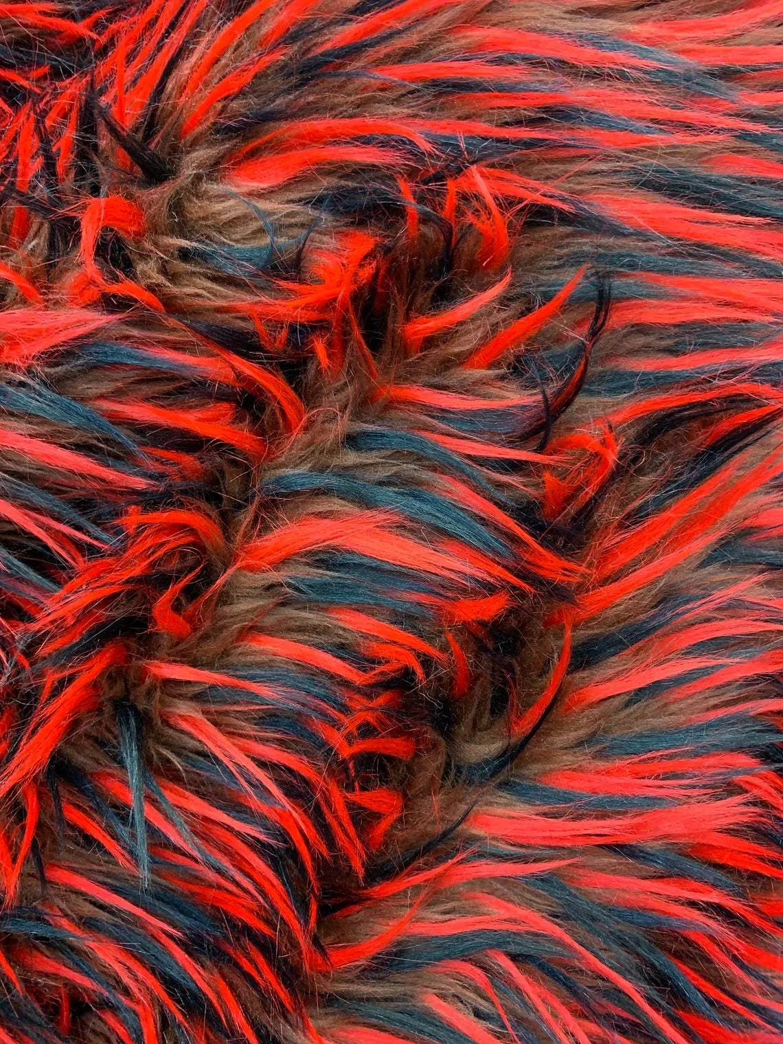 3 Tone Long Pile Design 60 Inches Wide Faux Fur Fake Fabric