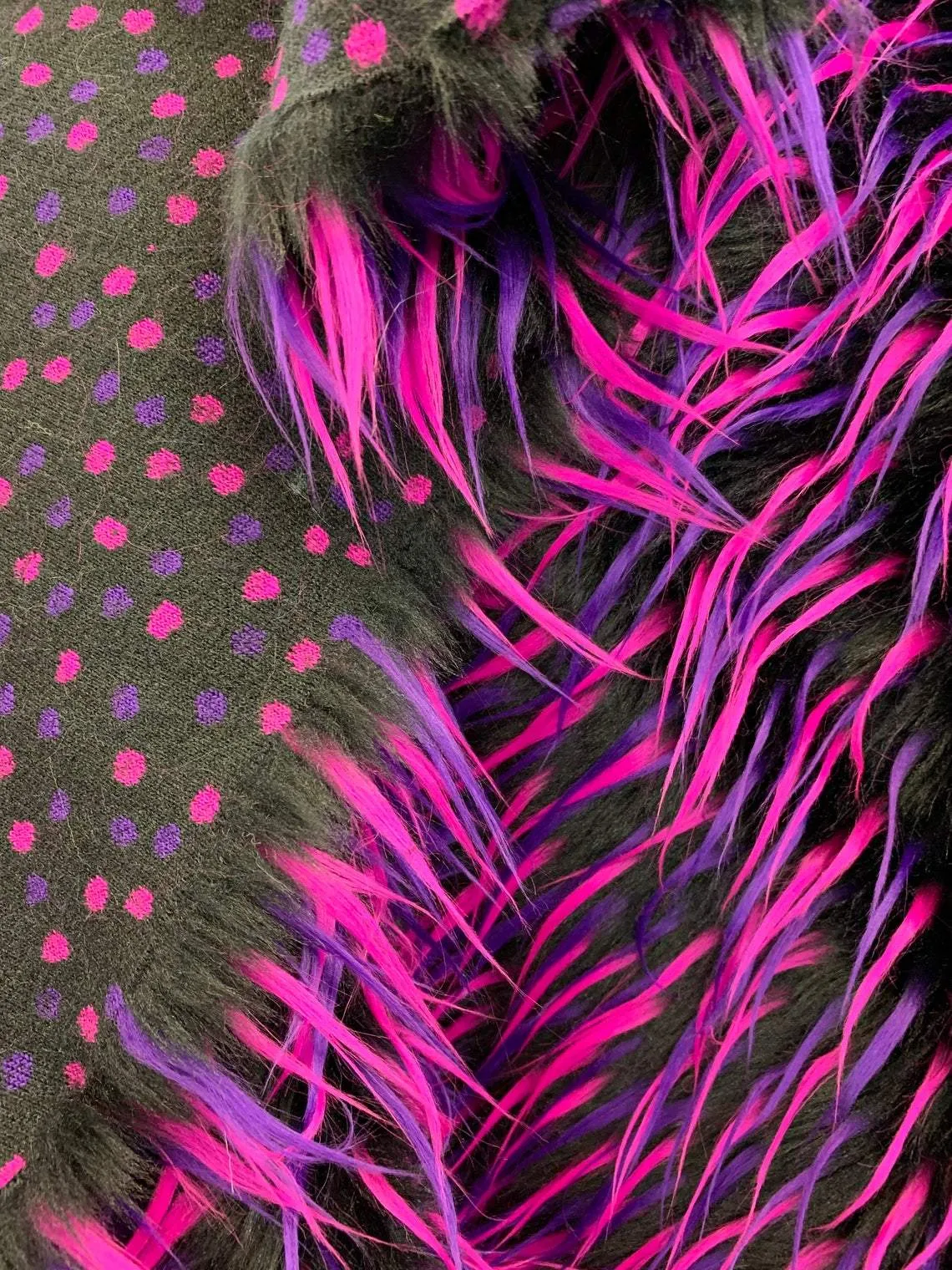 3 Tone Long Pile Design 60 Inches Wide Faux Fur Fake Fabric