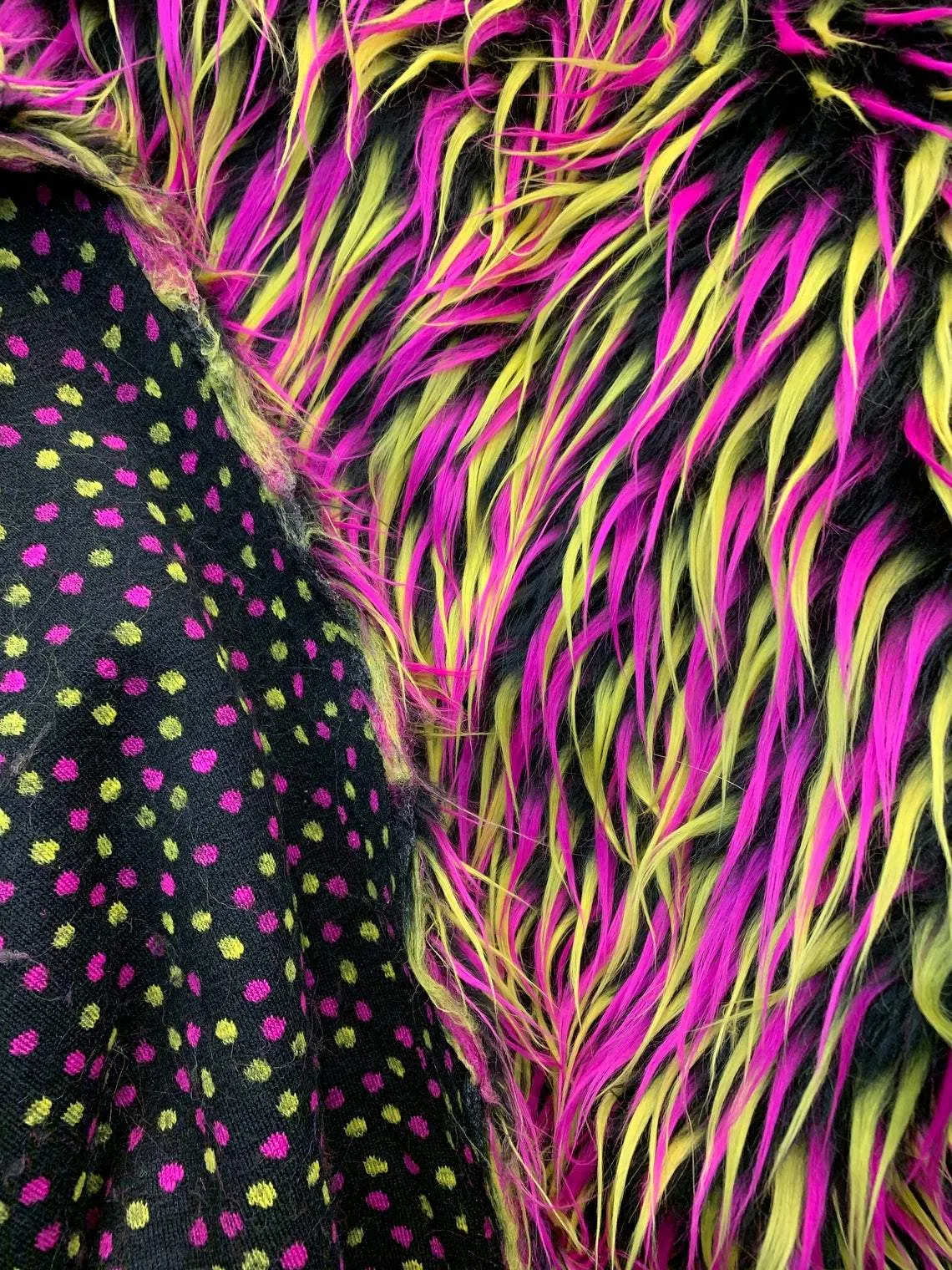3 Tone Long Pile Design 60 Inches Wide Faux Fur Fake Fabric
