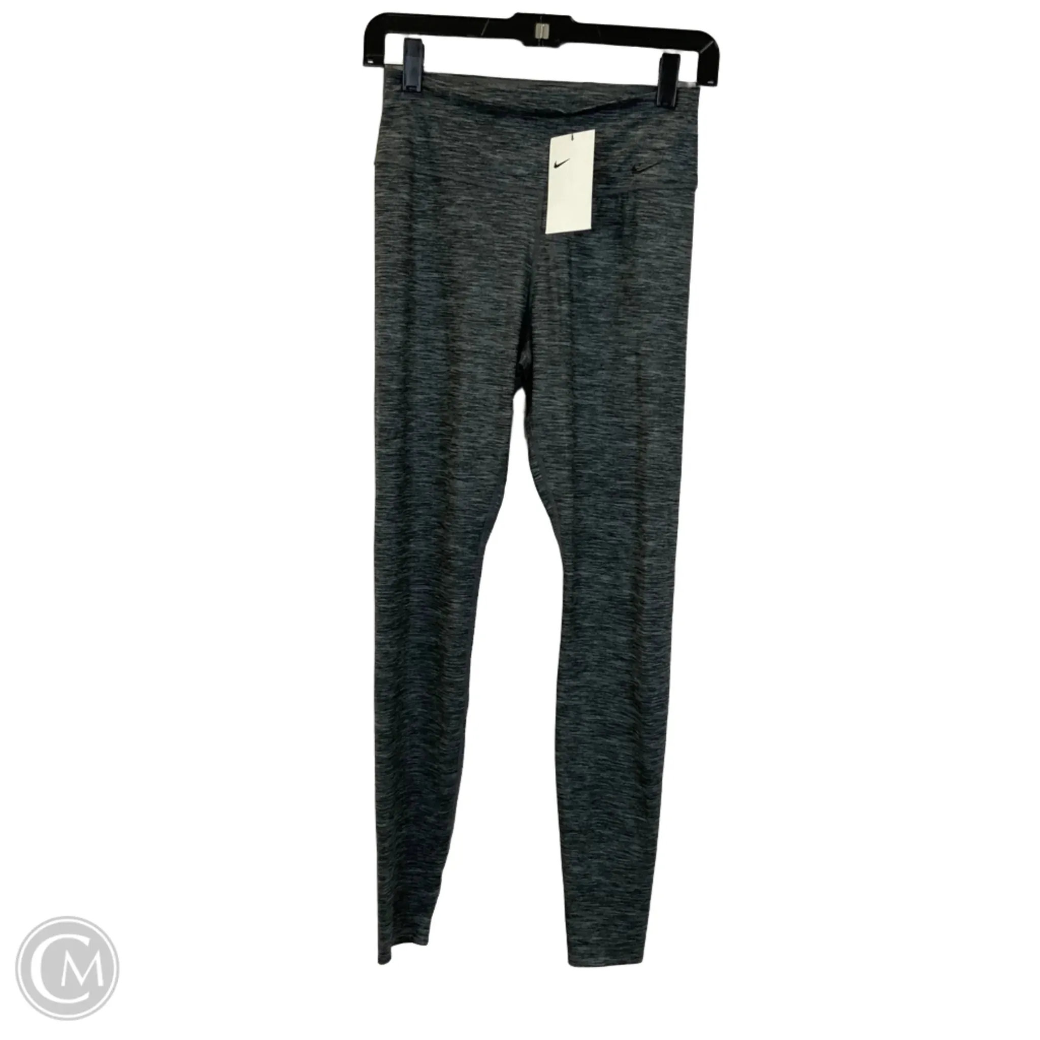 Athletic Leggings By Nike In Grey, Size: S