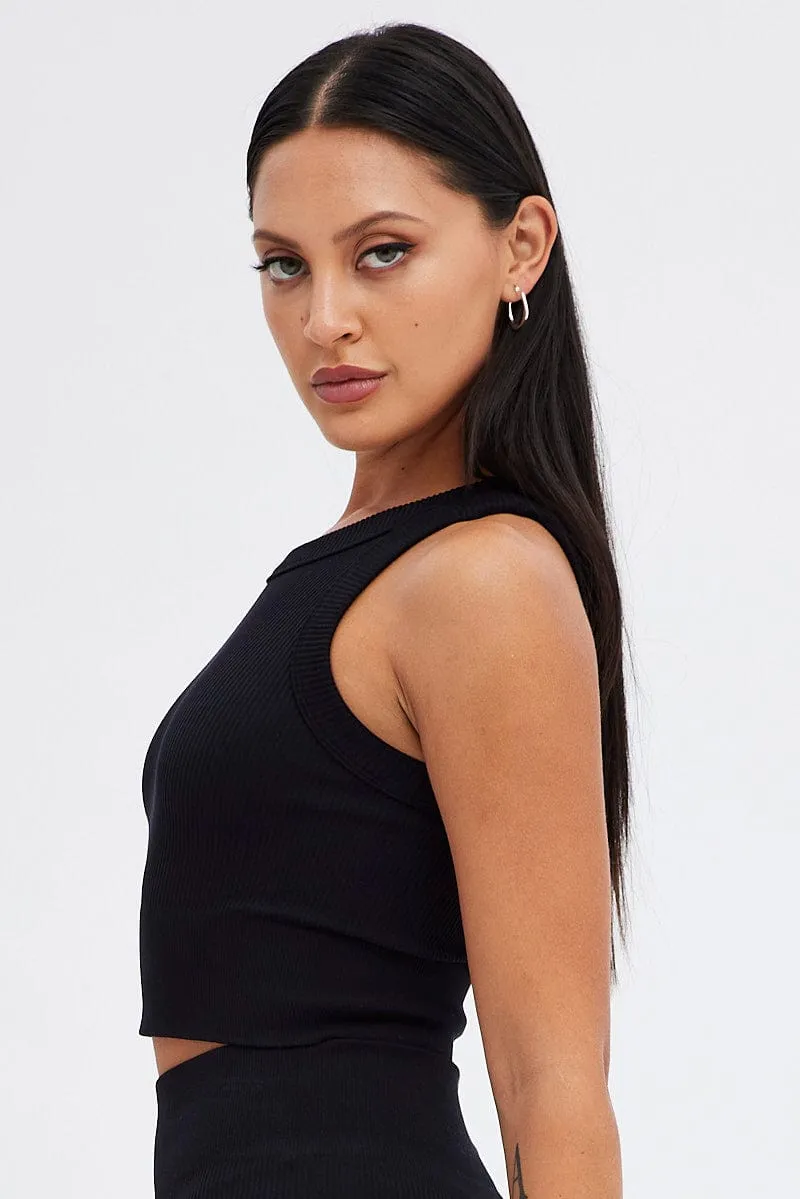 Black Tank Top Seamless Activewear