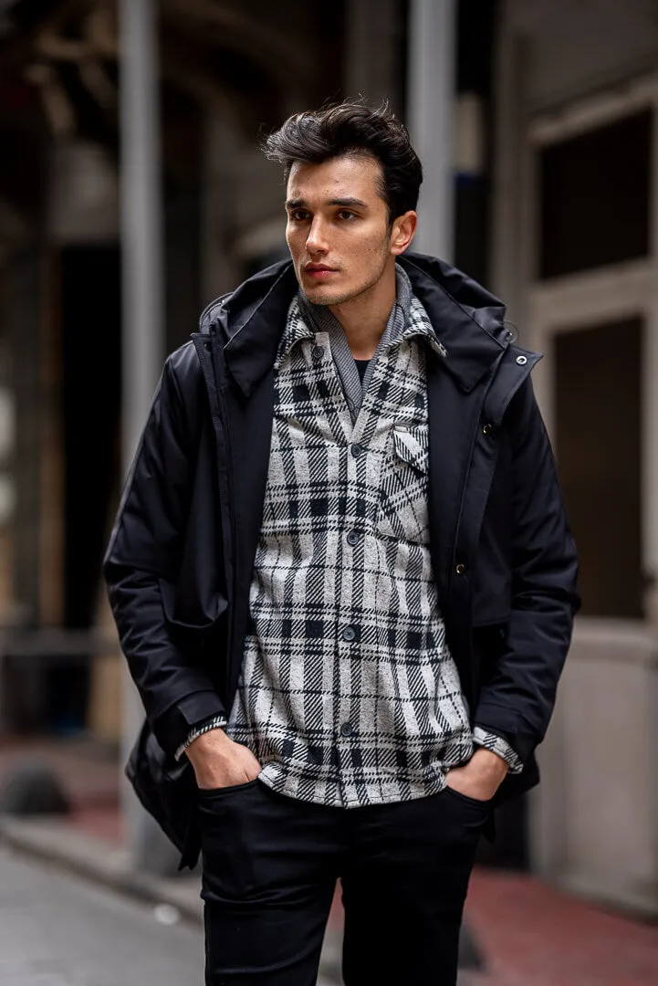Brabion Black Waterproof Coat