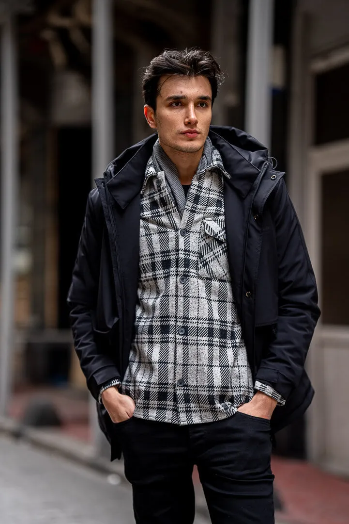 Brabion Black Waterproof Coat