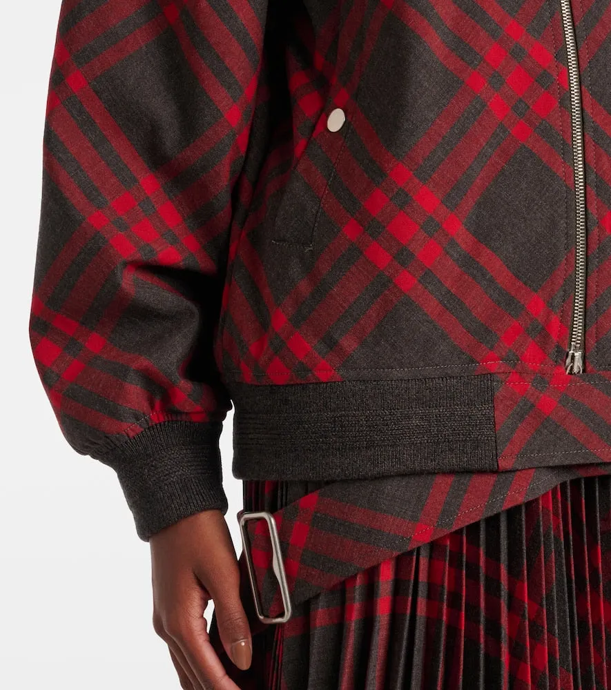 Burberry Burberry Check bomber jacket