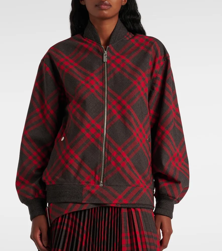 Burberry Burberry Check bomber jacket
