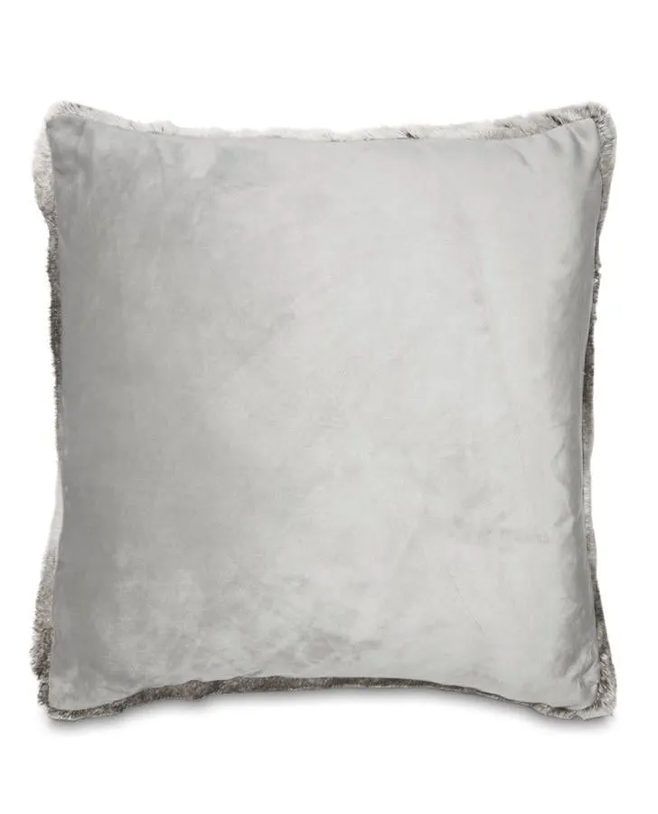 Dartmoor Grey Faux Fur Cushion