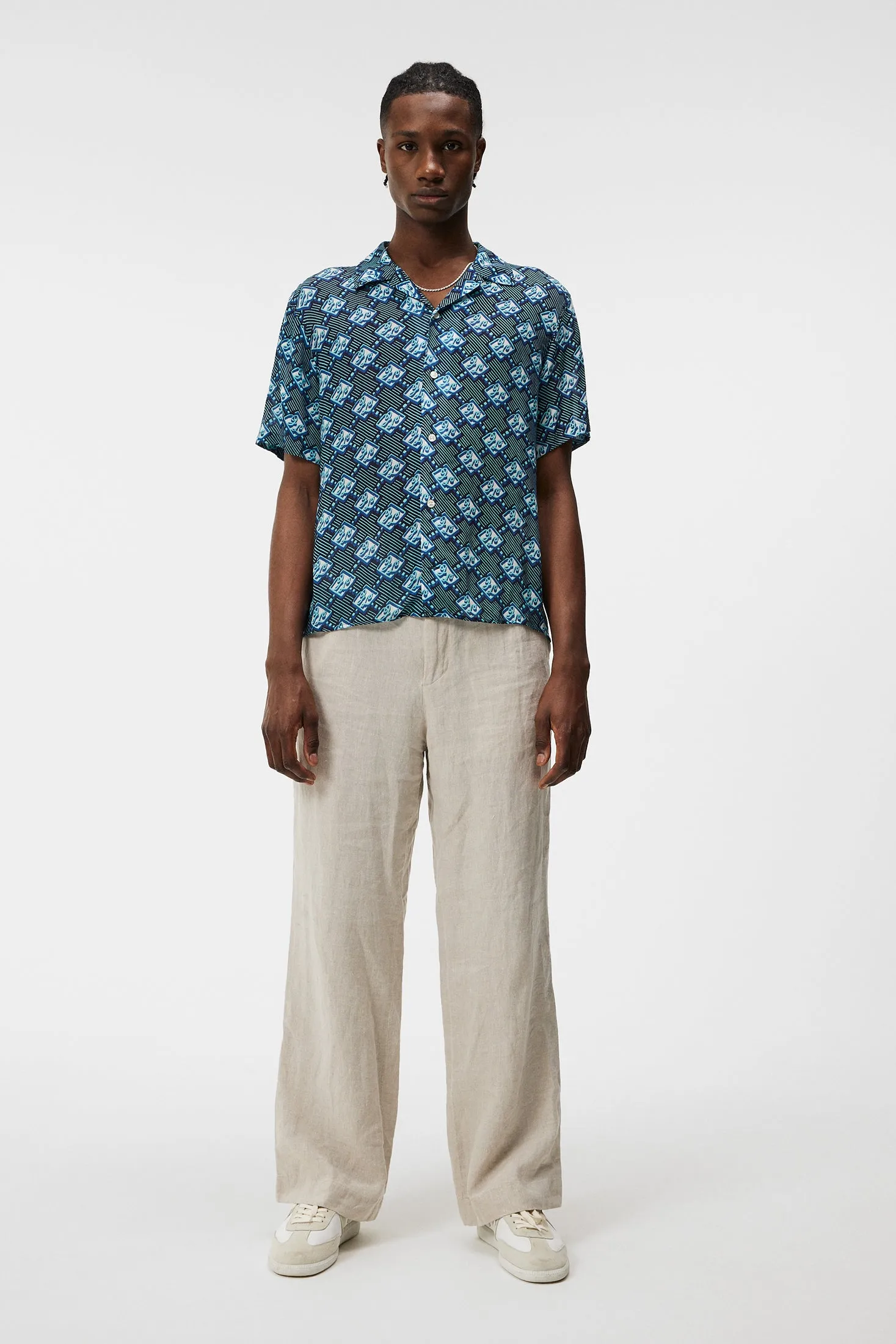 Donso Diamond JL Boxy Shirt / JL Navy
