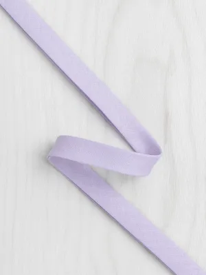 Double-Fold Cotton Poplin Bias Tape - 1/2" (13mm) wide - Lavender
