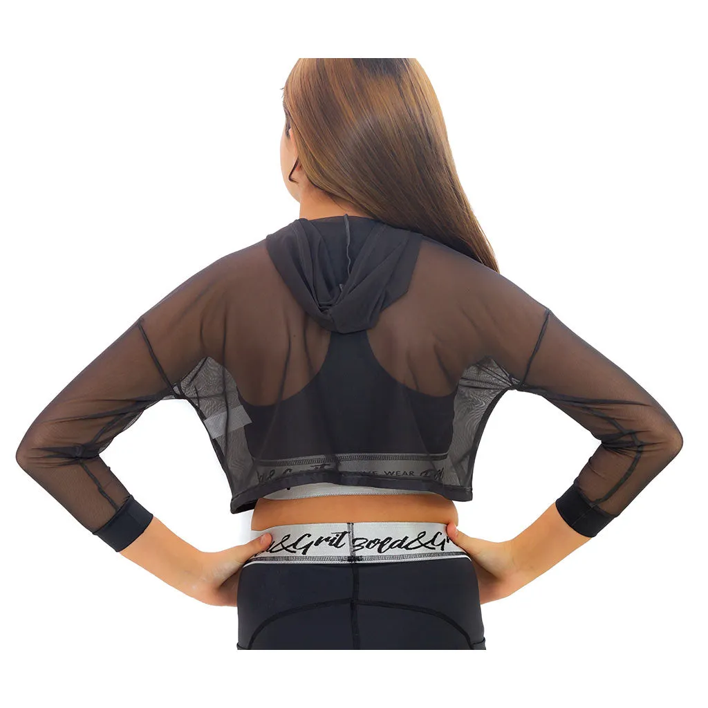 GIRLS' ENERGY SILVER HOODIE