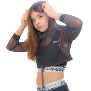 GIRLS' ENERGY SILVER HOODIE