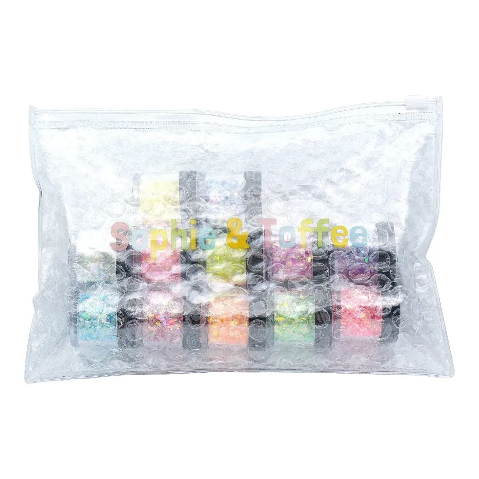 Glow in the Dark Chunky Glitter (10 colors)