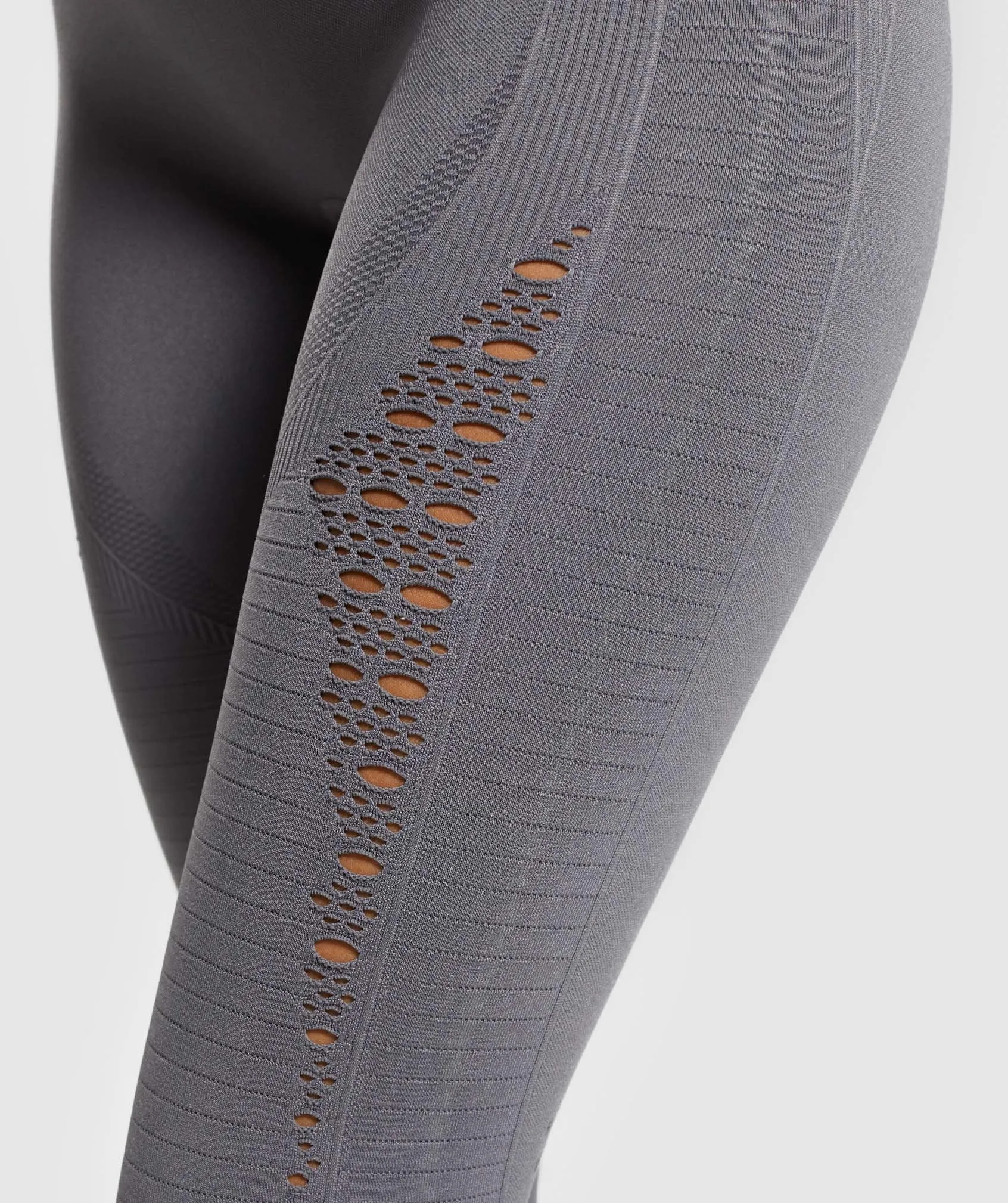 Gymshark Energy  Seamless Cropped Leggings - Smokey Grey