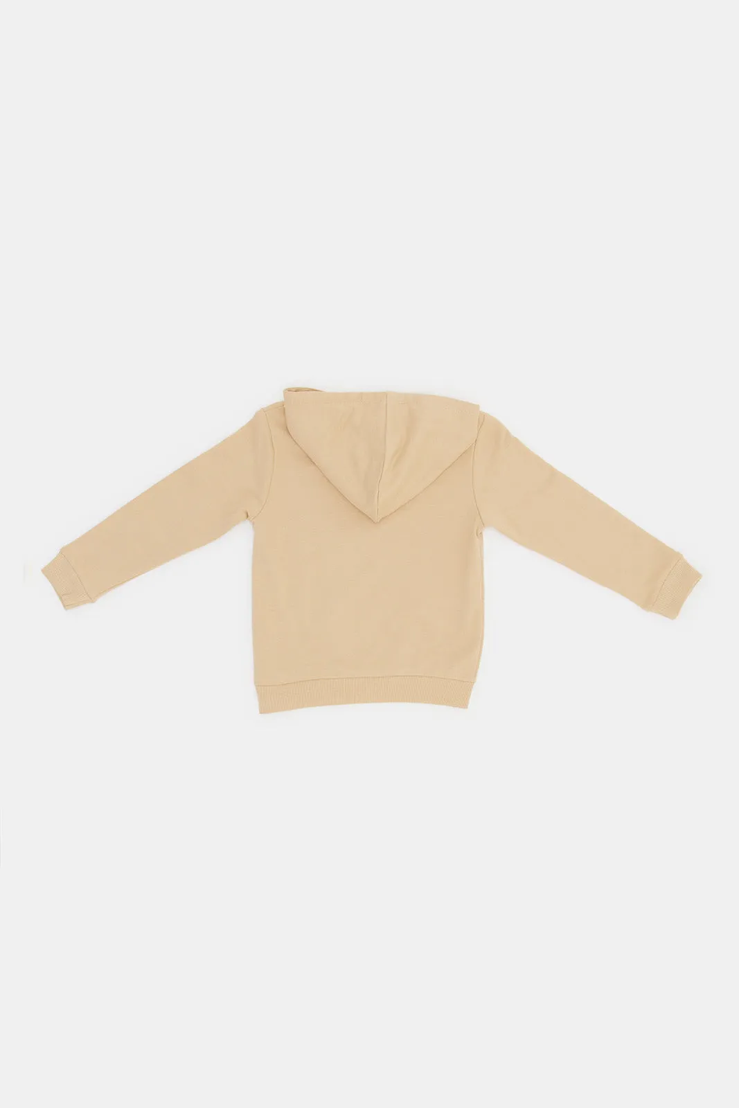 Infant Boys Beige Hoody Sweatshirts