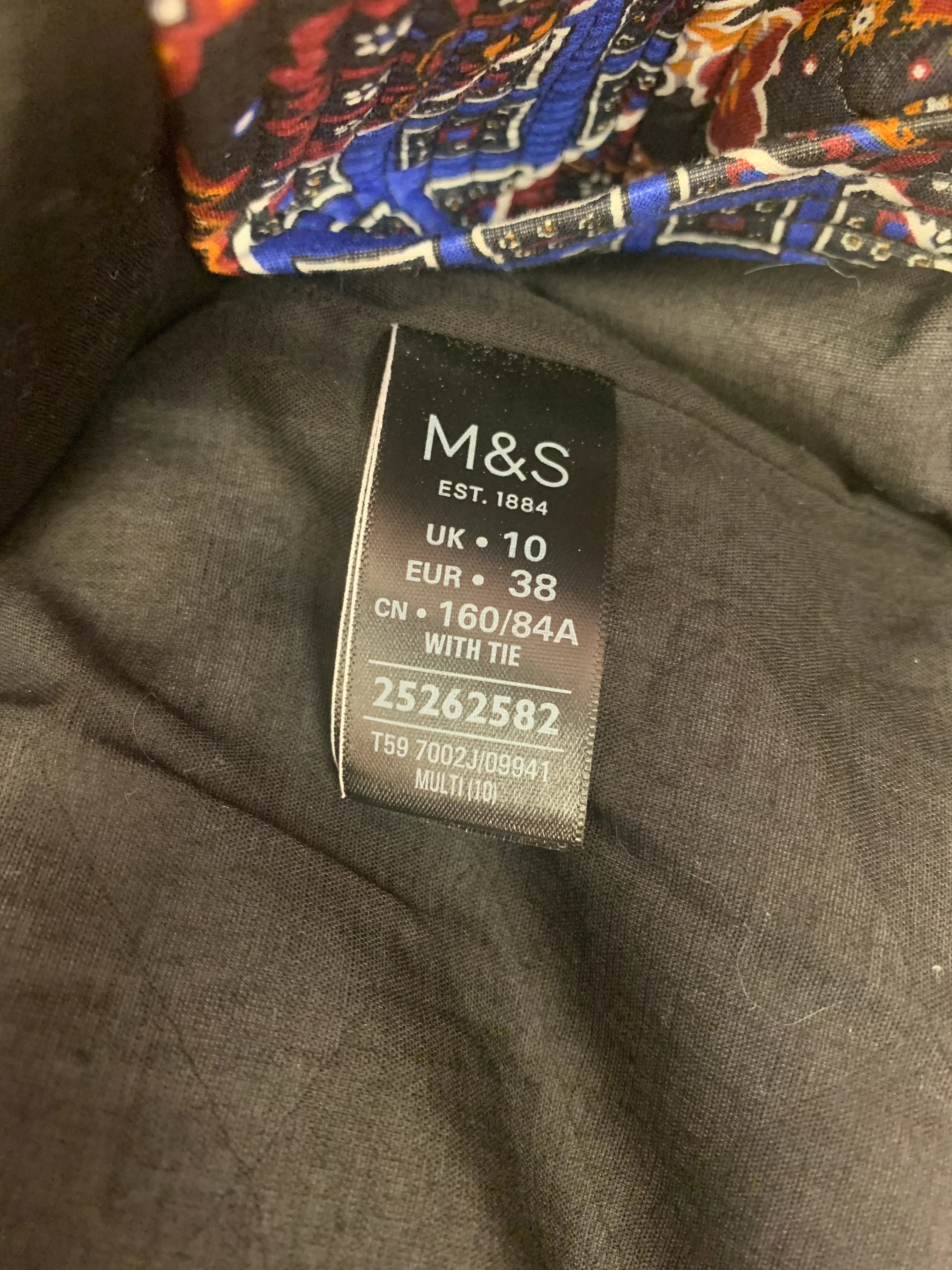 M&S Limited Edition Quilted Abstract Pattern Jacket Size 10