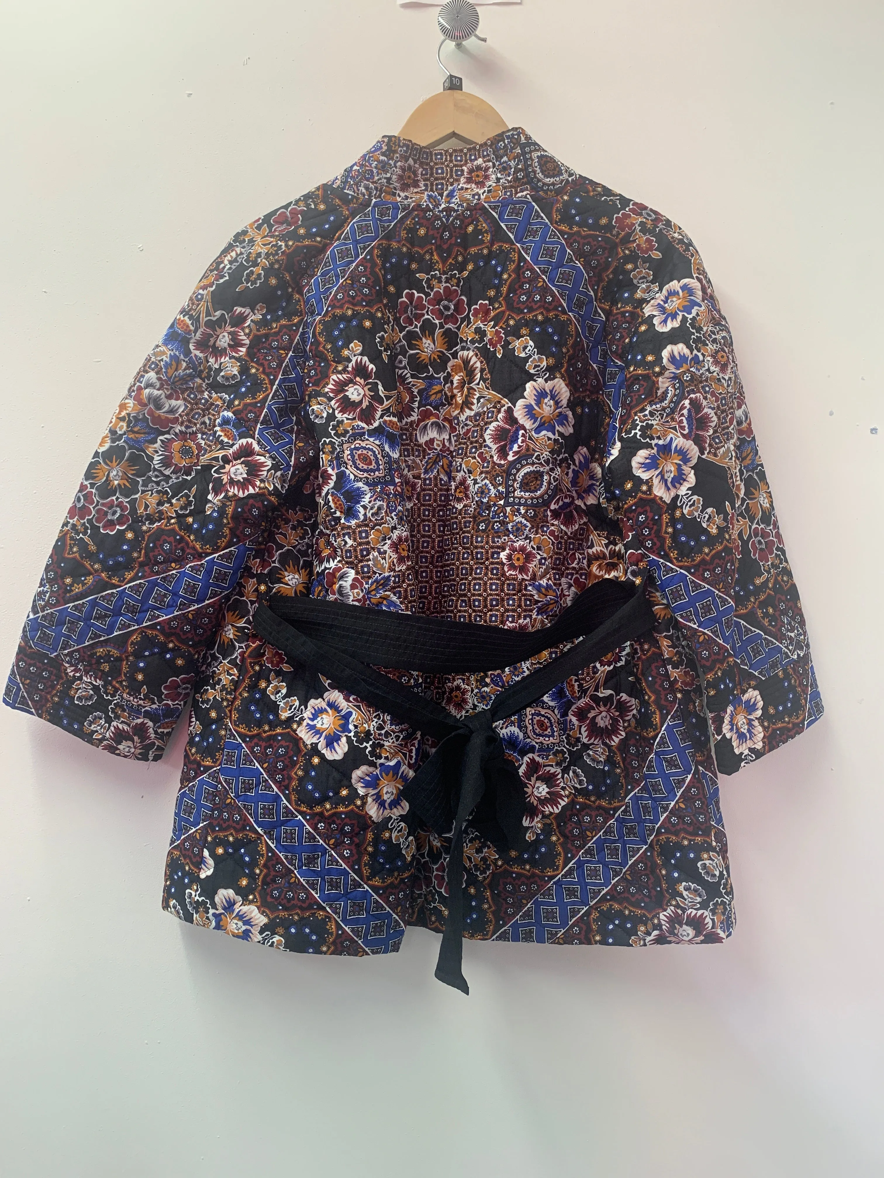 M&S Limited Edition Quilted Abstract Pattern Jacket Size 10