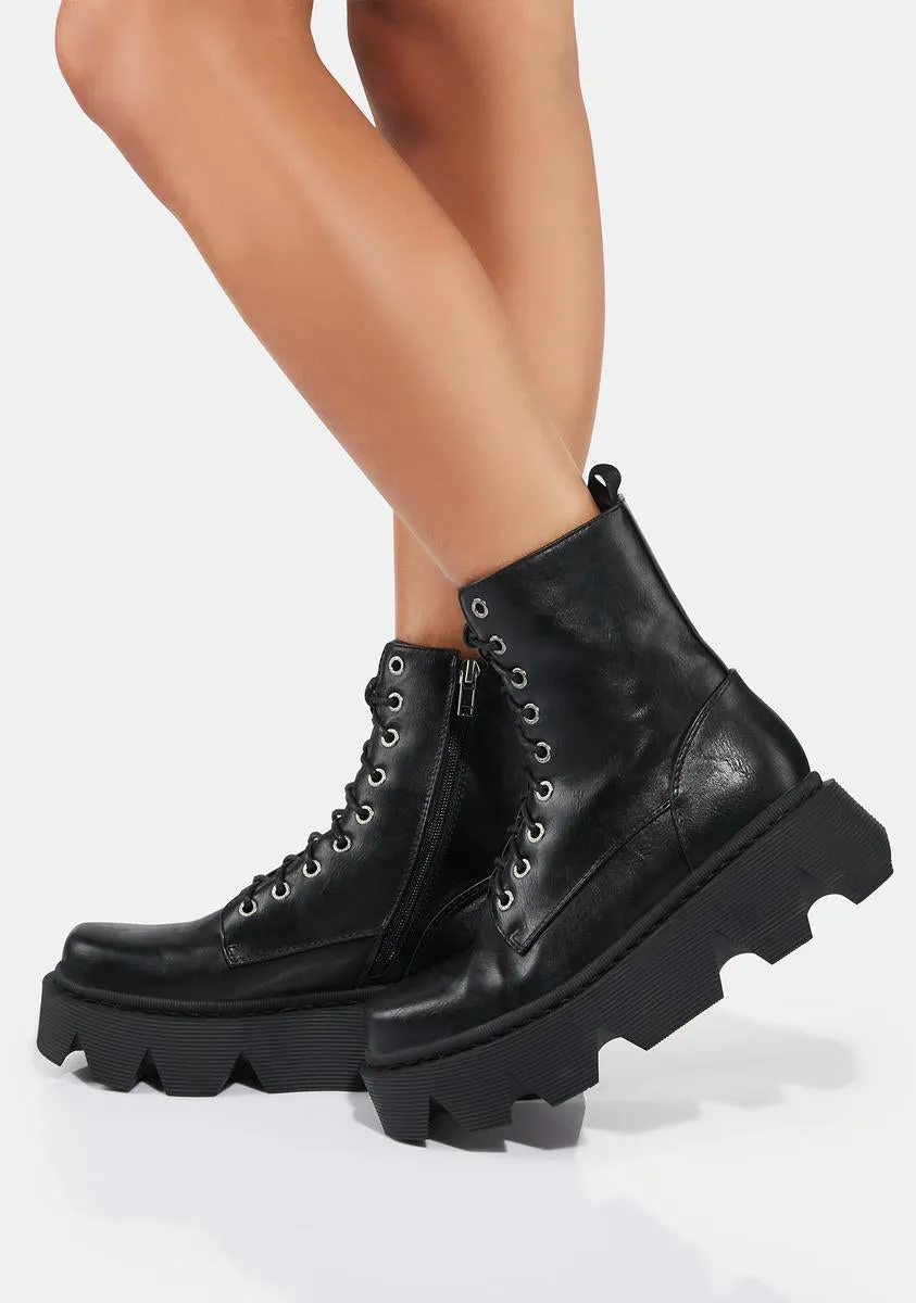 Mornings Matter Combat Boots