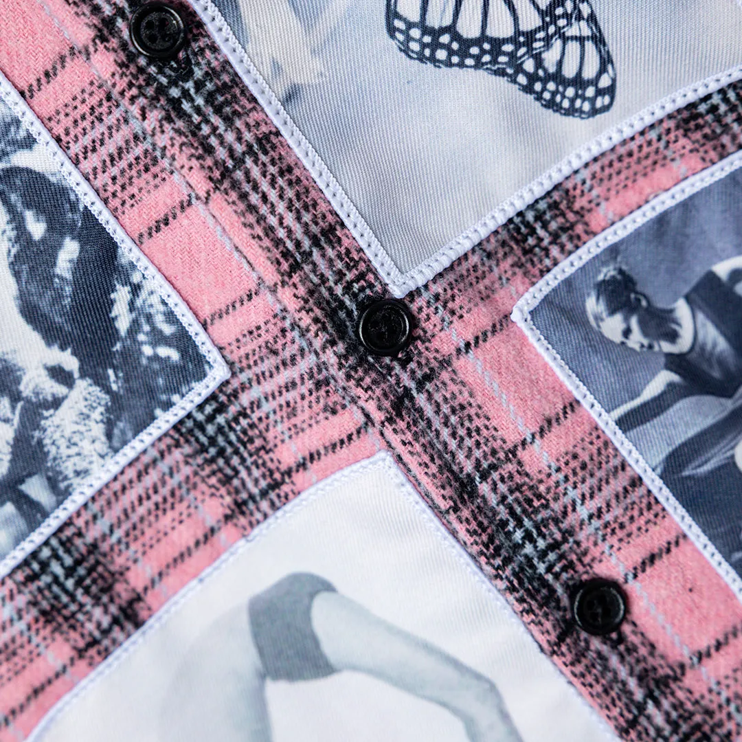 PLEASURES Vodka Flannel - Pink