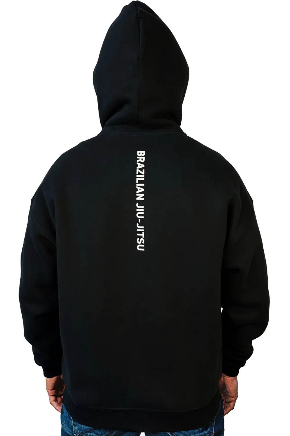 Red Shield Zip Hoodie - Black