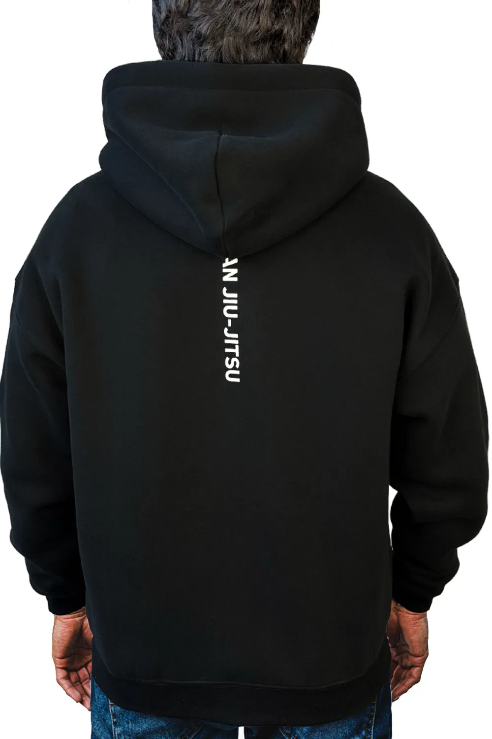 Red Shield Zip Hoodie - Black