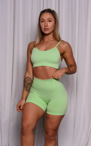 Seamless Bike Shorts | Lime Green