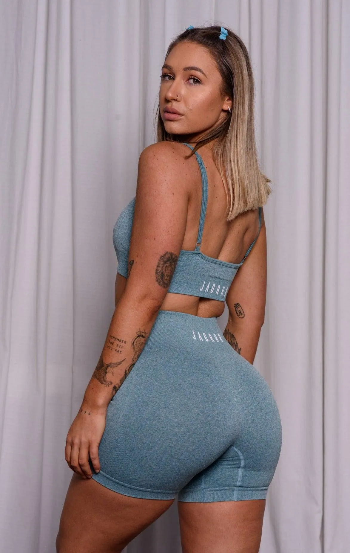 Seamless Bike Shorts | Sea Green