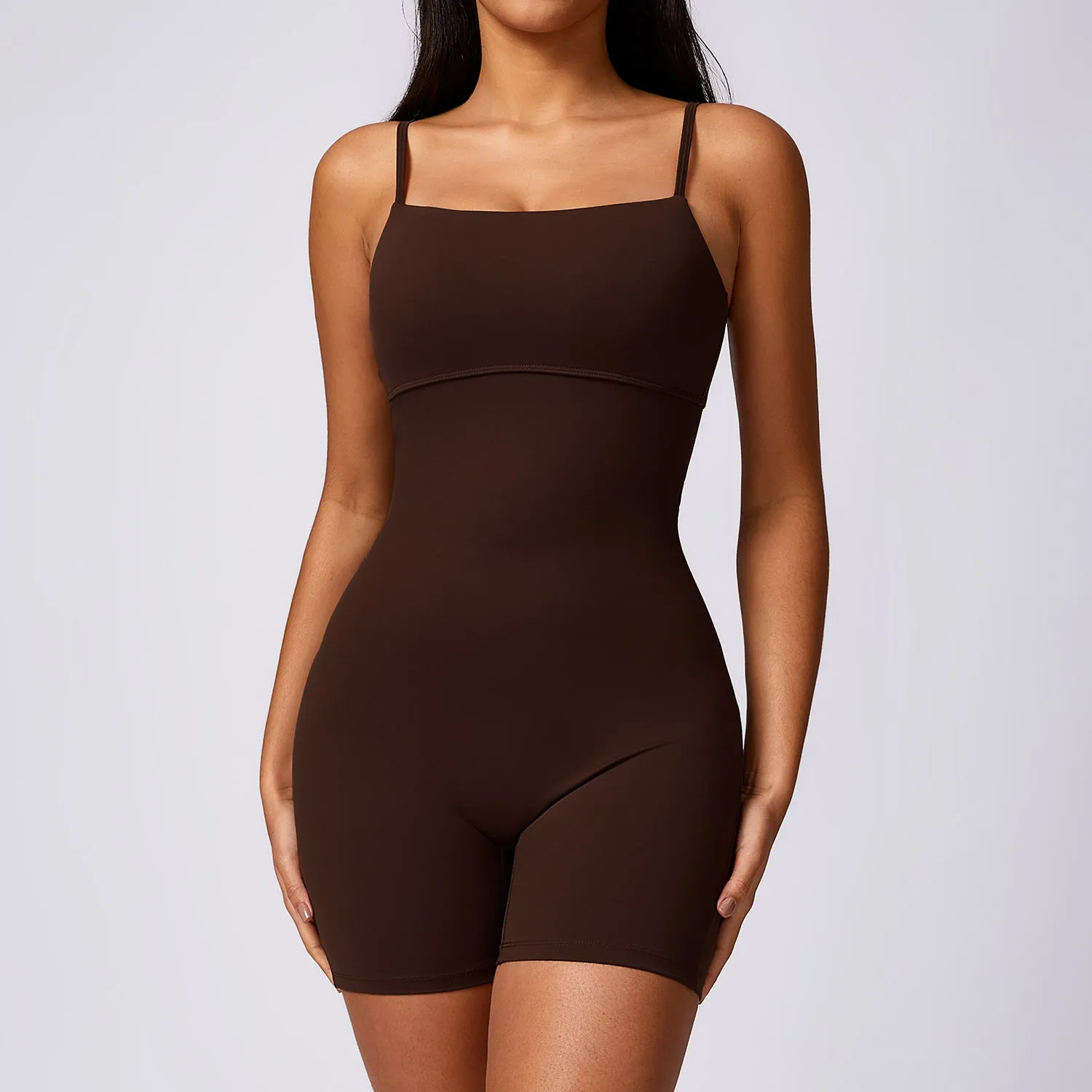 Seamless Sculpting Activewear Ruched Bum Unitard