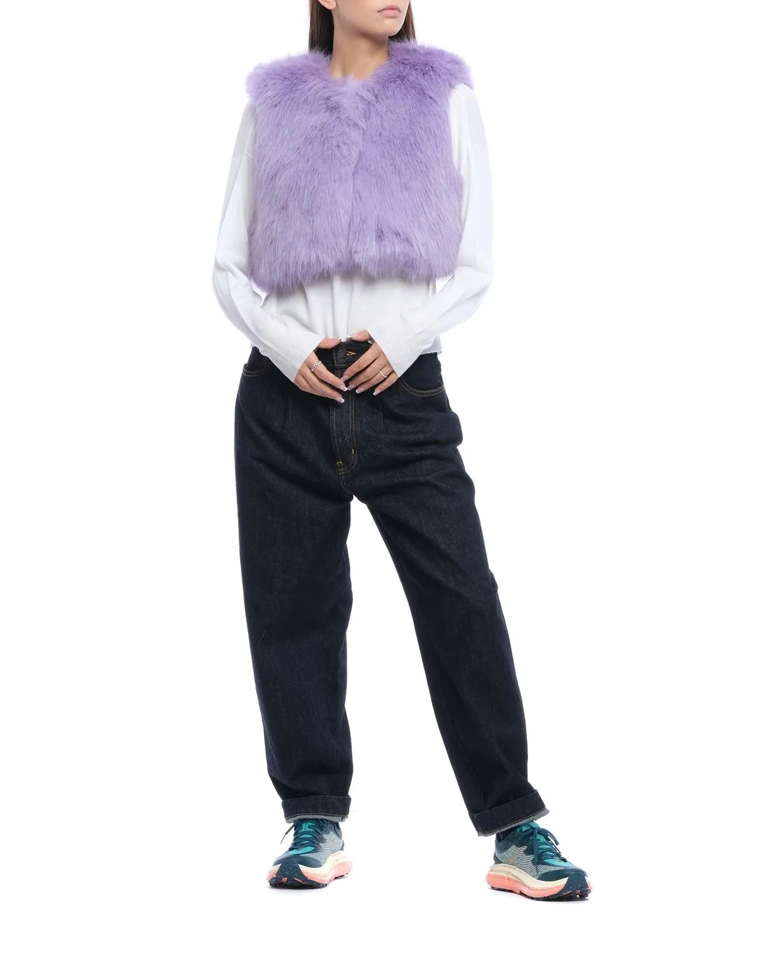 Vest for woman M650FO B0072 LILAC ALABAMA MUSE