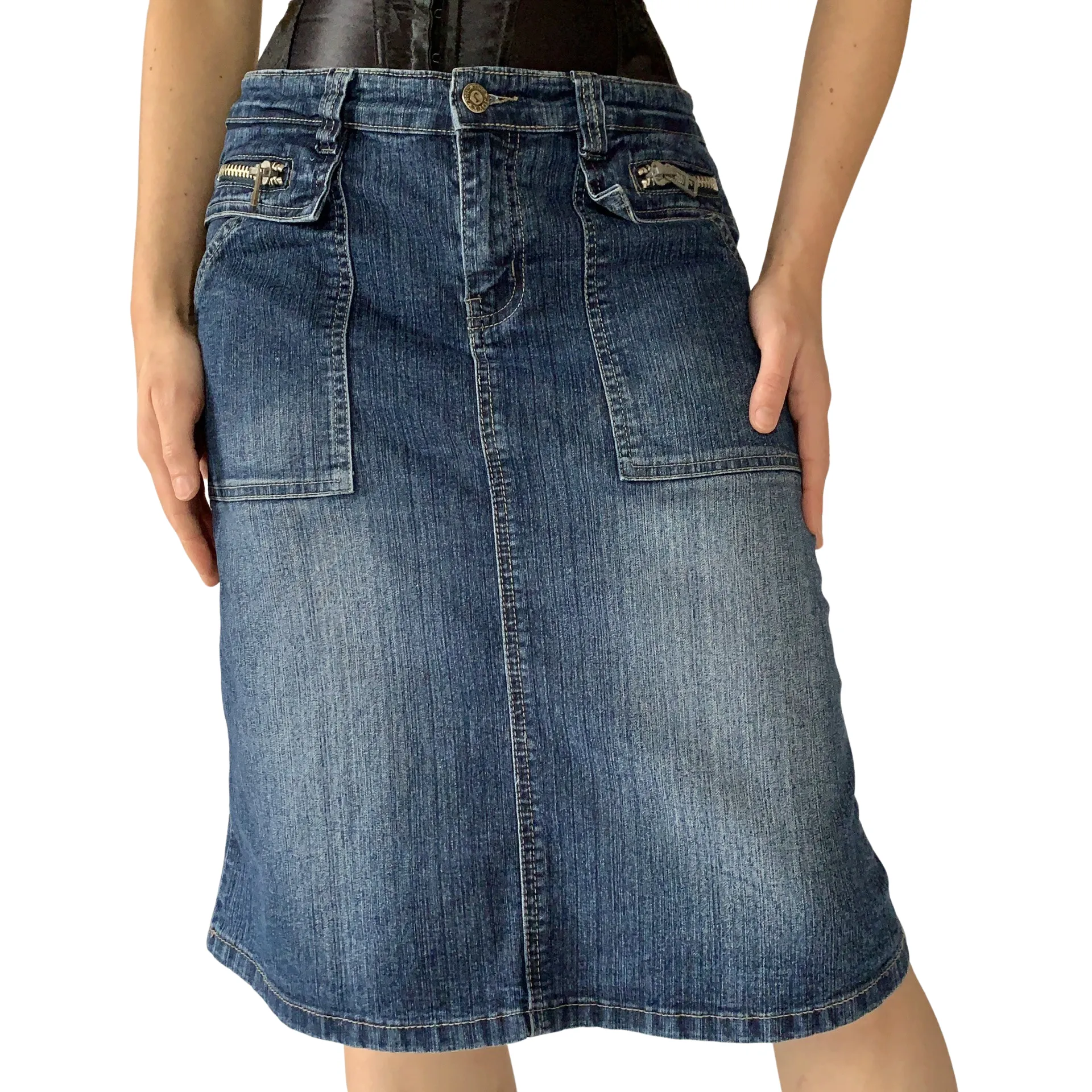 Y2K Denim Midi (M)