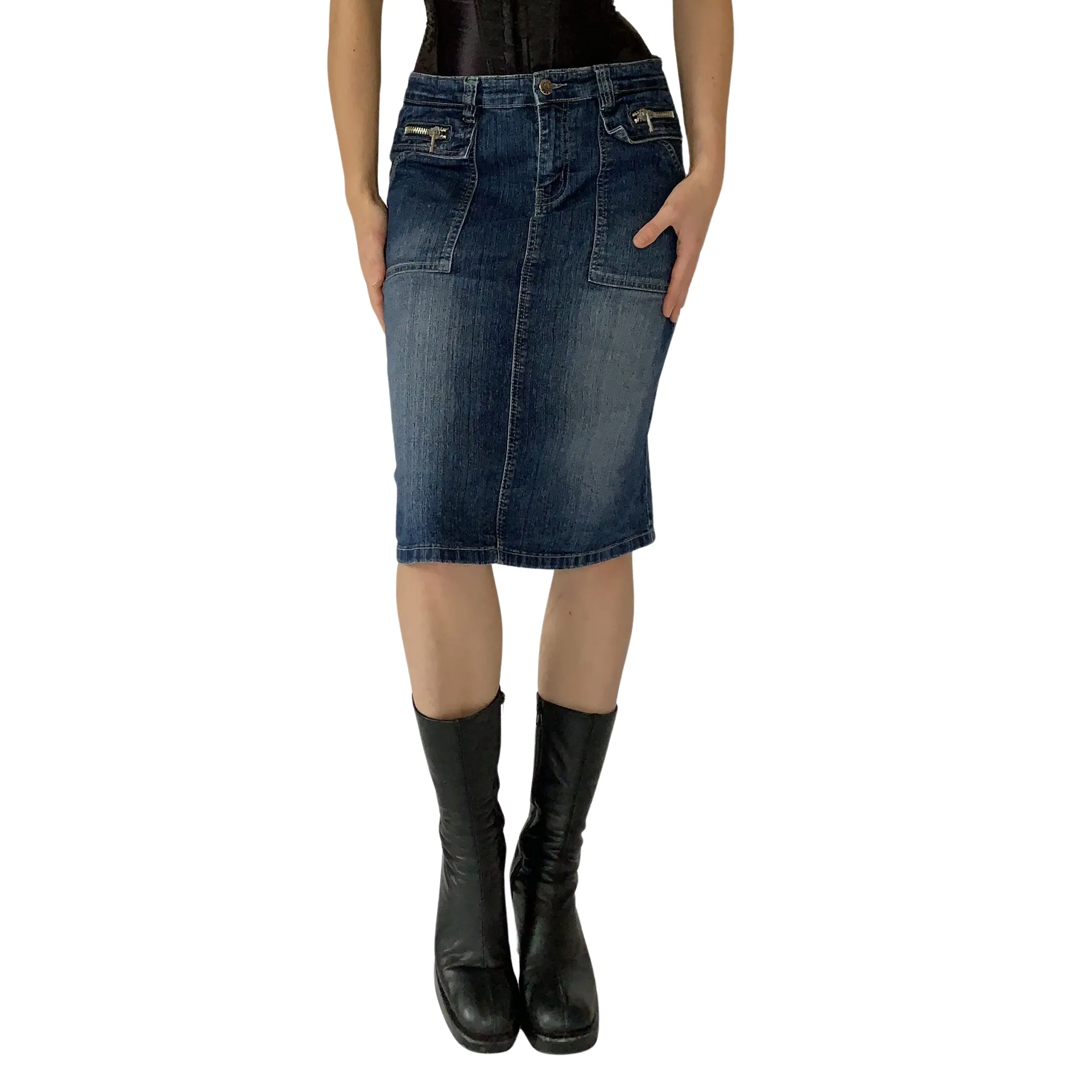 Y2K Denim Midi (M)