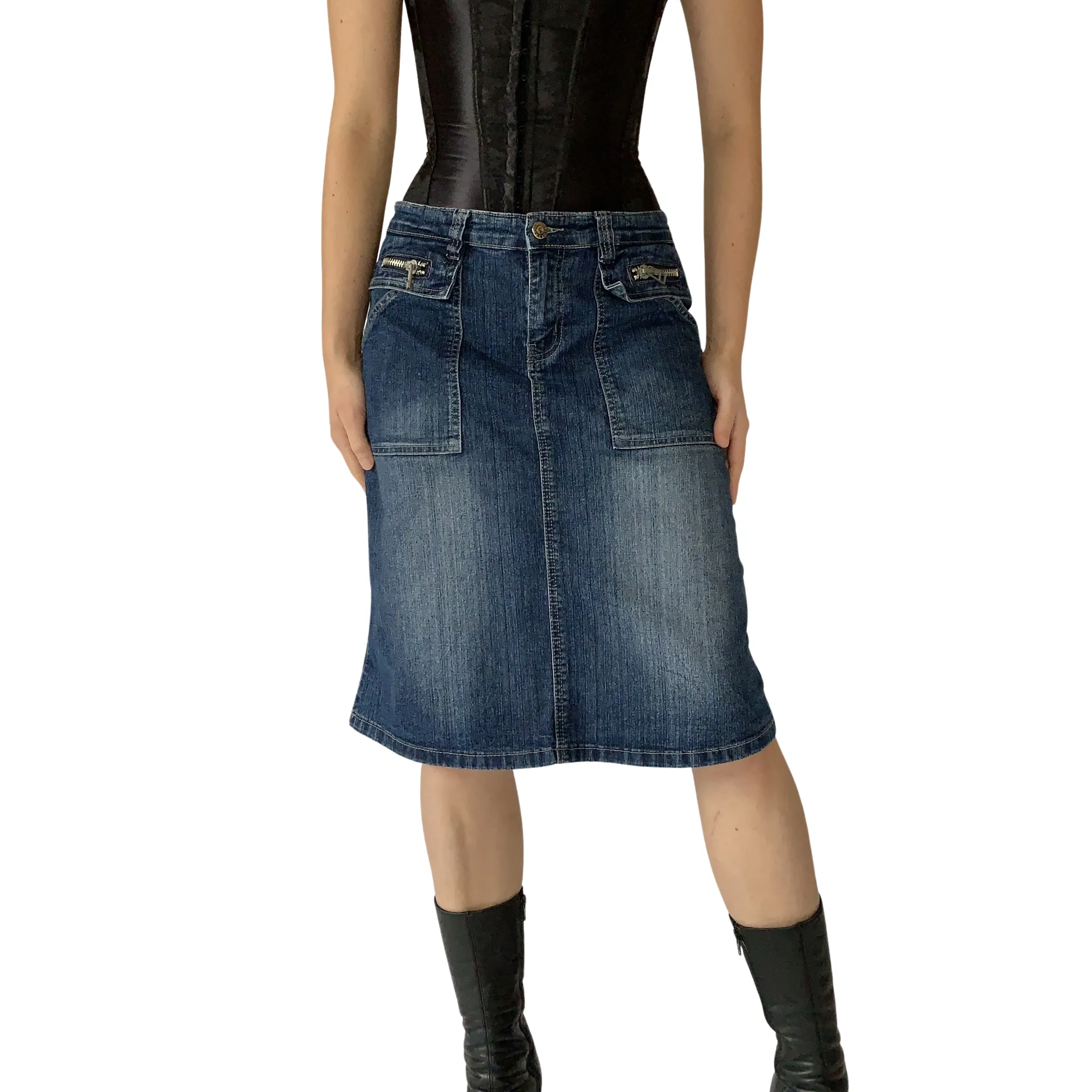 Y2K Denim Midi (M)